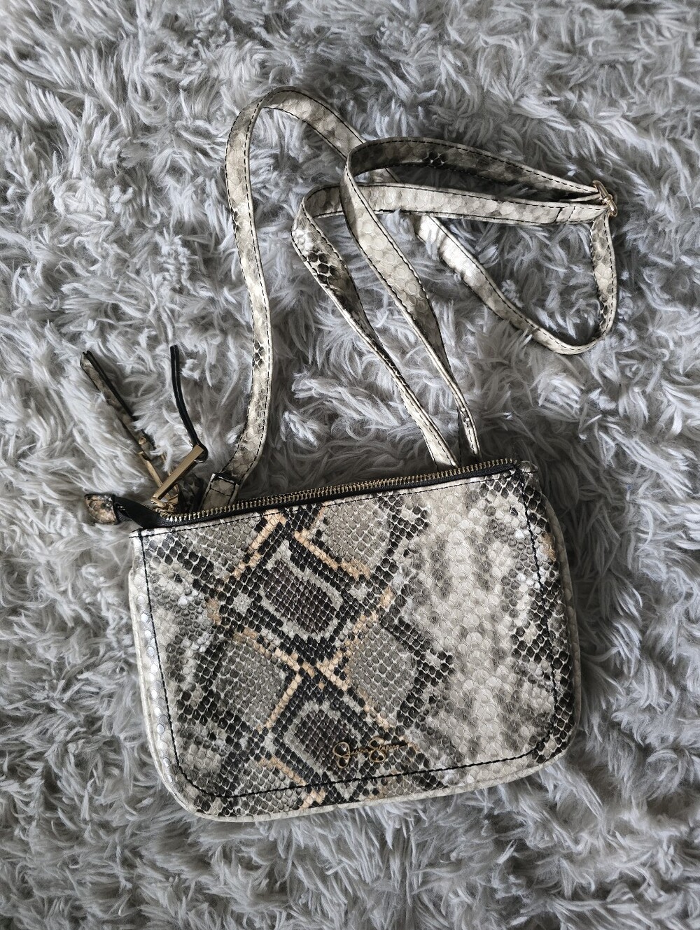 Jessica Simpson Faux Snakeskin Phoebe Crossbody Bag